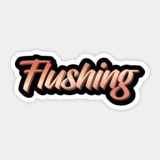 Flushing Sticker